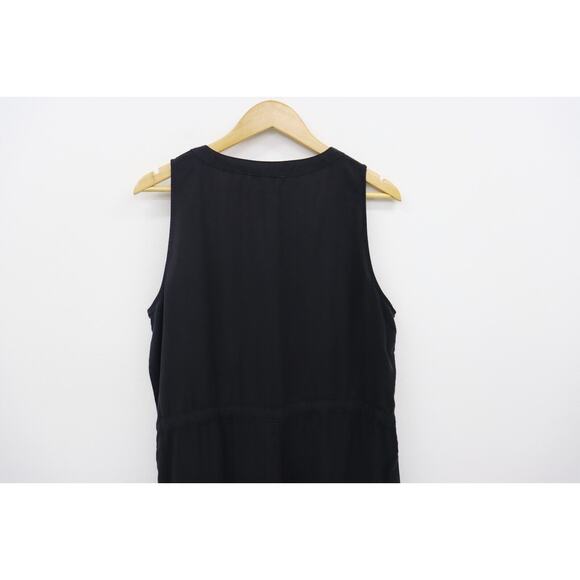 Love Tree Women's Black Tencel Sleeveless Jumpsuit Size L NWT NEW Tie Waist - Picture 9 of 13